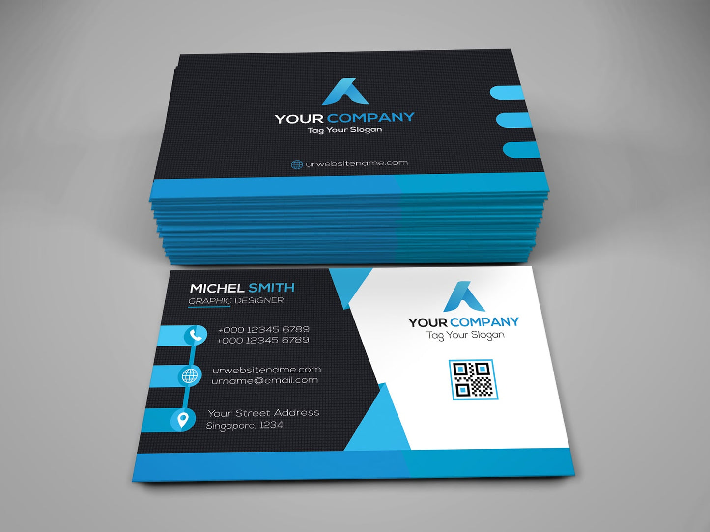 Business Cards Print 2 sides 14pt Gloss