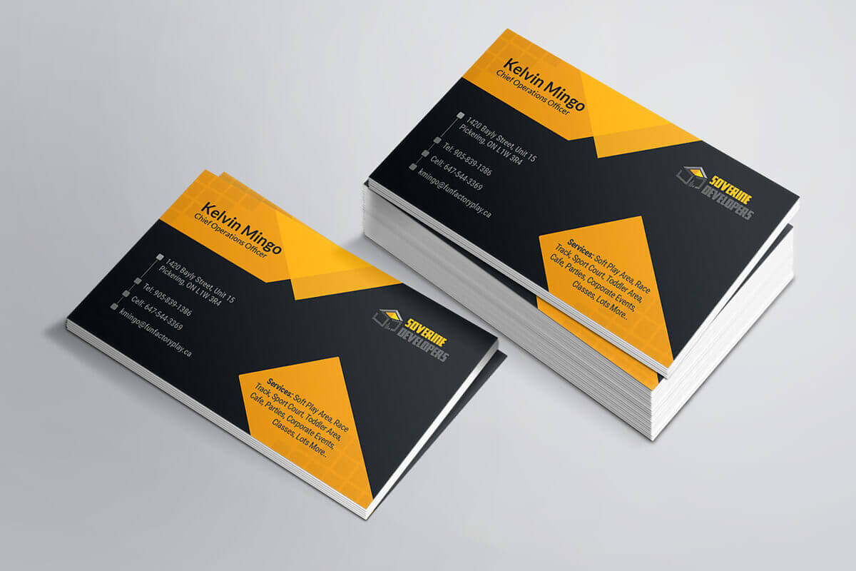 Business Cards Print 2 sides 14pt Gloss