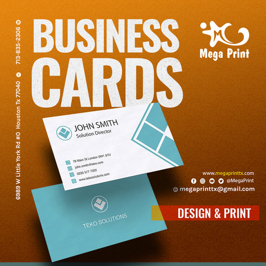 Business Cards Print 2 sides 14pt Gloss