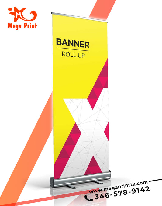 Standard Retractable 33"x81" Roll Up Banner