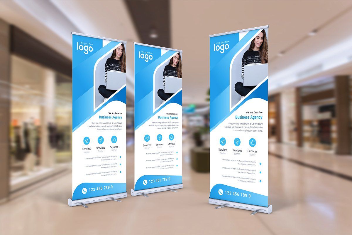 Standard Retractable 33"x81" Roll Up Banner