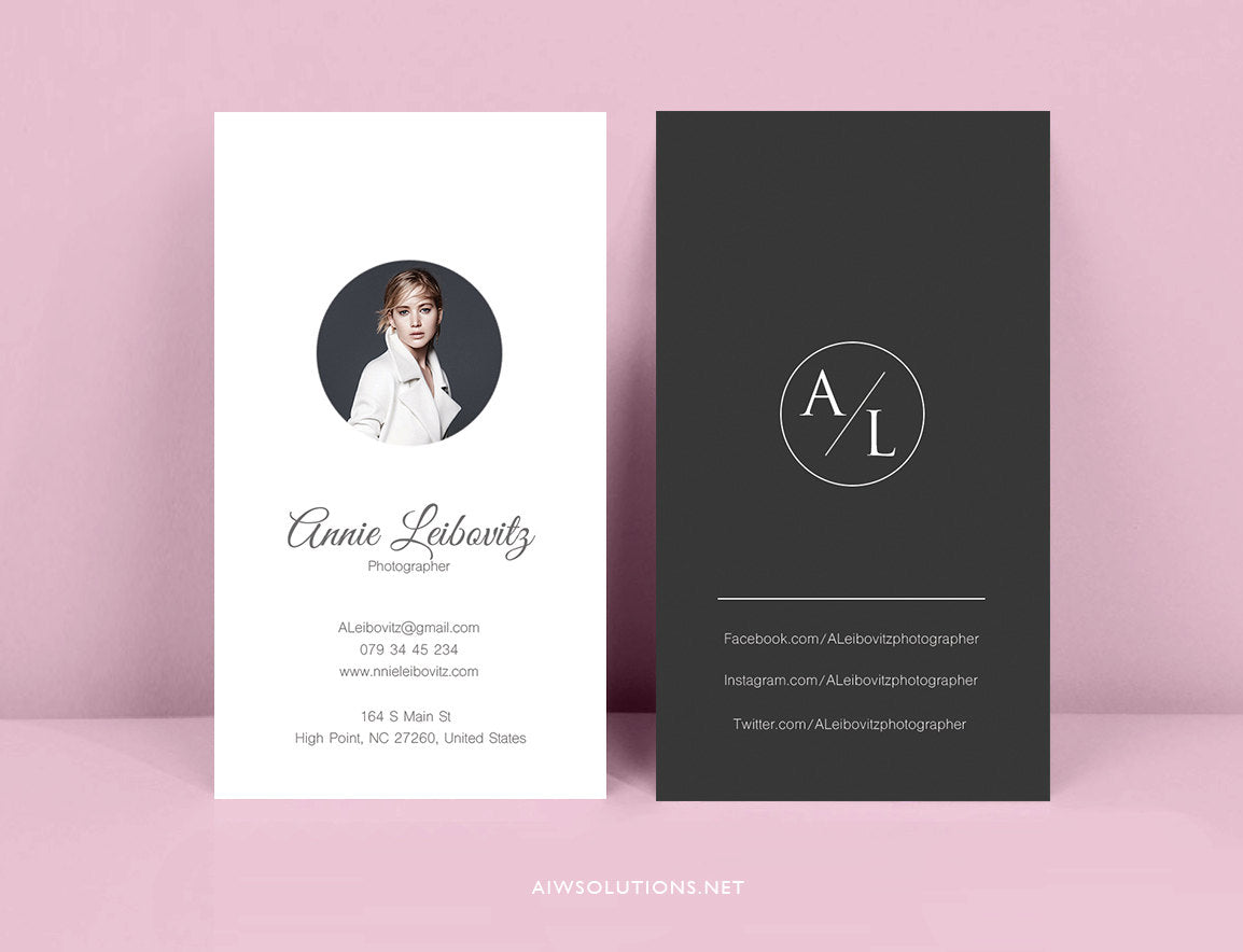 Business Cards Print 2 sides 14pt Gloss