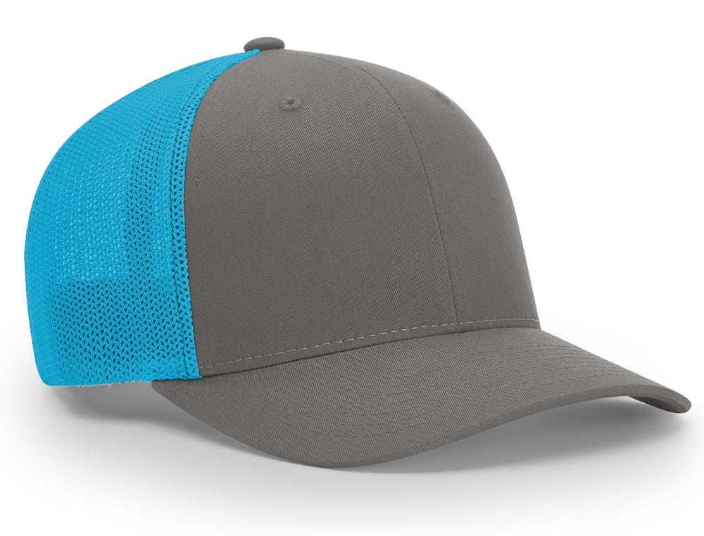 Custom embroidery logo On Richardson 112 Trucker Hats (pack of 12 pcs) any logo 1 colocation