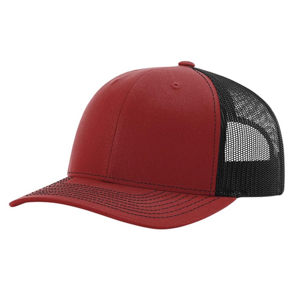 Custom embroidery logo On Richardson 112 Trucker Hats (pack of 12 pcs) any logo 1 colocation